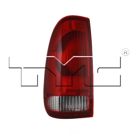 Tyc Tail Light Assembly, Regular, No Tyc 11-3190-01 Tyc 11-3190-01